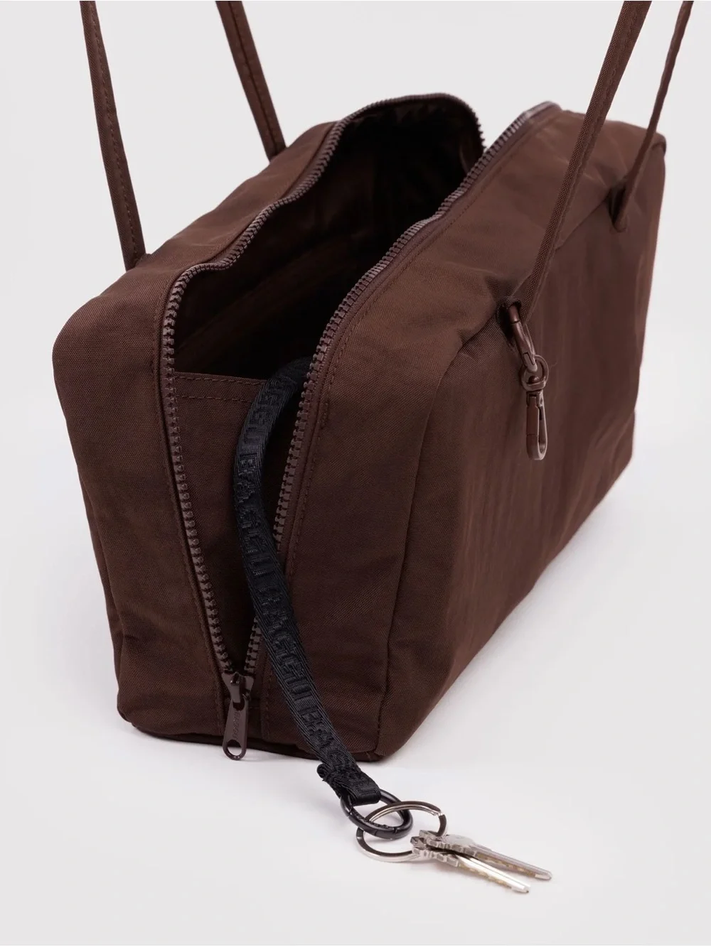 BAGGU Nylon Bowler Bag - Coffee